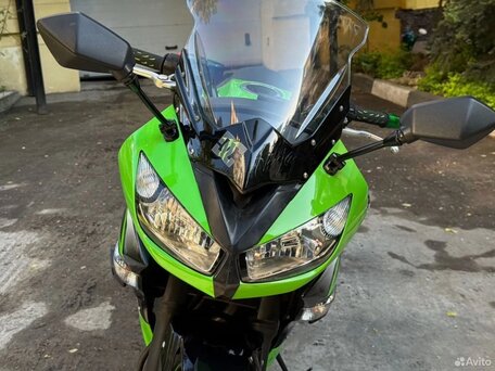 2012 Kawasaki ER-4F (Ninja 400R), зелёный, 400000 рублей, вид 2