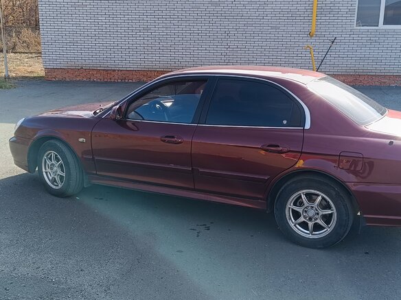 2007 Hyundai Sonata ТагАЗ IV (EF) Рестайлинг, красный, 420000 рублей - вид 2
