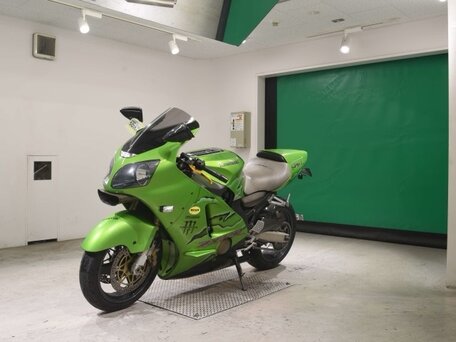 2004 Kawasaki ZX-12 Ninja, зелёный, 685000 рублей, вид 4