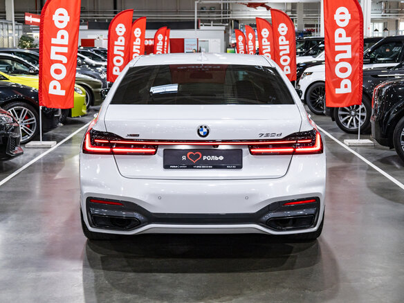 2021 BMW 7 серии 730d xDrive VI (G11/G12) Рестайлинг, белый, 5879700 рублей - вид 7