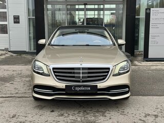 2019 Mercedes-Benz S-Класс 400 d VI (W222, C217) Рестайлинг, золотистый, 3700000 рублей, вид 2