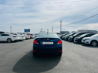 2015 Hyundai Solaris I Рестайлинг, синий, 1319999 рублей, вид 5