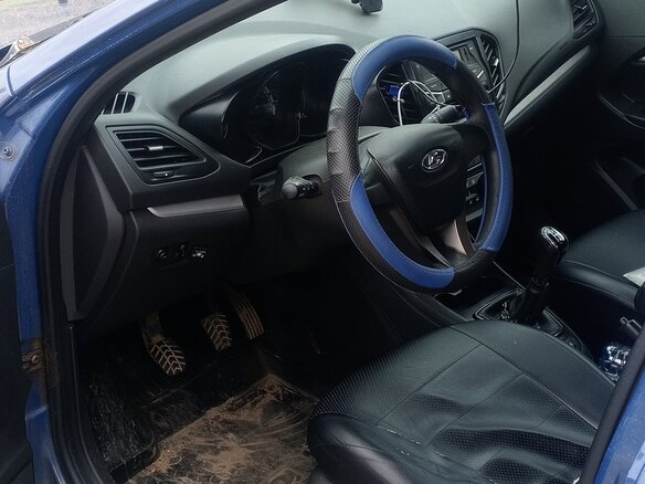 2017 Lada (ВАЗ) Vesta I, синий, 550000 рублей - вид 16