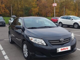 2008 Toyota Corolla X (E140, E150), чёрный, 735000 рублей, вид 1