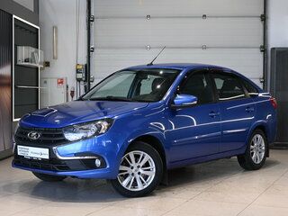 2019 Lada (ВАЗ) Granta I Рестайлинг, синий, 595000 рублей, вид 3