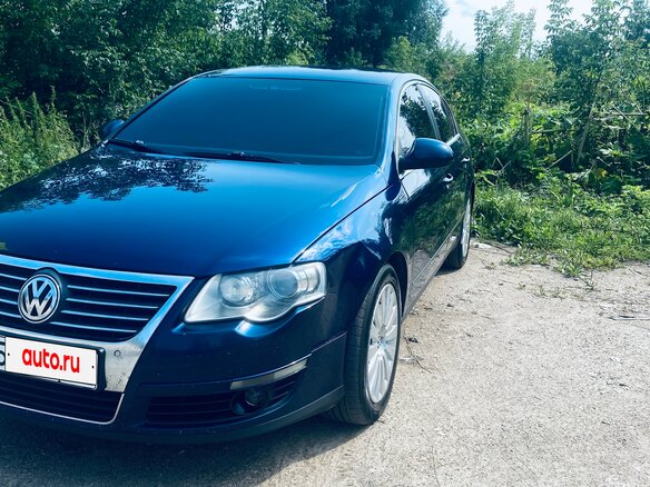2008 Volkswagen Passat B6, синий, 520000 рублей - вид 6