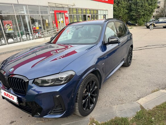 2022 BMW X3 30i xDrive III (G01) Рестайлинг, синий, 4700000 рублей