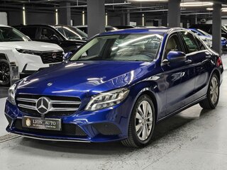 2019 Mercedes-Benz C-Класс 180 IV (W205) Рестайлинг, синий, 2450000 рублей, вид 3