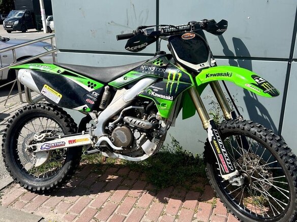 2009 Kawasaki KX 250, зелёный, 450000 рублей - вид 1