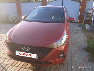 2021 Hyundai Solaris II Рестайлинг, красный, 1900000 рублей, вид 2