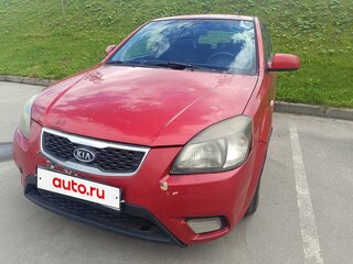 2009 Kia Rio II Рестайлинг, красный, 400000 рублей, вид 3