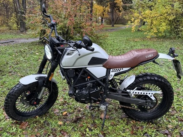 2025 Fuego Scrambler 250, серебристый, 180000 рублей - вид 4