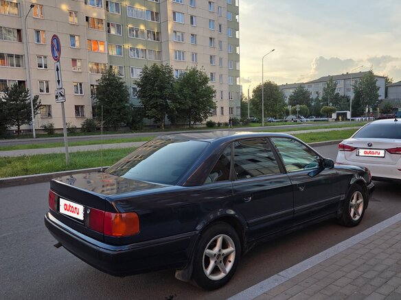 1991 Audi 100 IV (C4), синий, 210000 рублей - вид 3