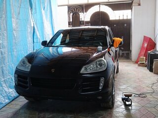 2007 Porsche Cayenne S I Рестайлинг (957), чёрный, 1250000 рублей, вид 2