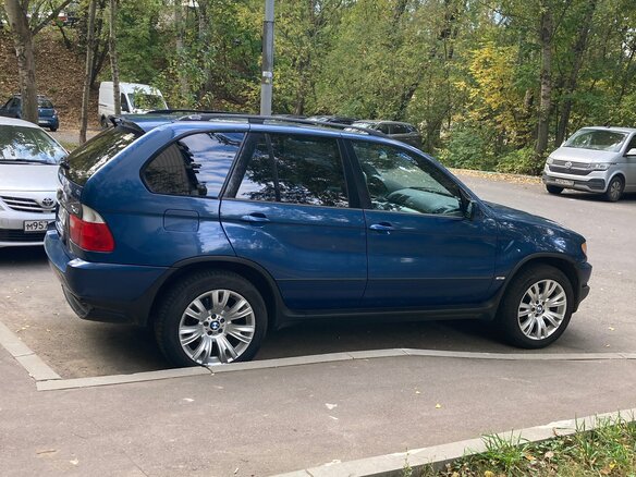 2003 BMW X5 3.0i I (E53), синий, 870000 рублей - вид 4