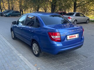 2018 Lada (ВАЗ) Granta I Рестайлинг, синий, 500000 рублей, вид 3