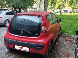 2007 Peugeot 107 I, красный, 280000 рублей, вид 4