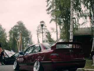 1993 BMW 3 серии 318i III (E36), розовый, 1200000 рублей, вид 3