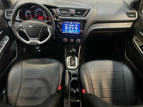 2015 Kia Rio III Рестайлинг, синий, 850000 рублей, вид 5