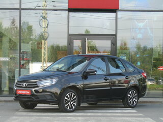 2021 Lada (ВАЗ) Granta I Рестайлинг, чёрный, 659000 рублей, вид 1