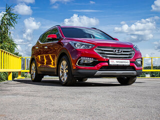 2015 Hyundai Santa Fe III Рестайлинг, красный, 1698000 рублей, вид 3