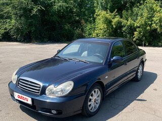 2007 Hyundai Sonata ТагАЗ IV (EF) Рестайлинг, синий, 500000 рублей, вид 1
