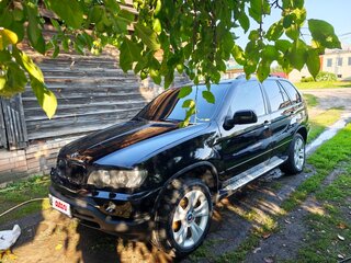 2003 BMW X5 3.0i I (E53) Рестайлинг, чёрный, 550000 рублей, вид 3