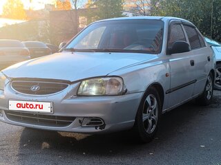 2007 Hyundai Accent ТагАЗ II, серебристый, 200000 рублей, вид 1