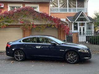 2014 Jaguar XF I Рестайлинг, синий, 1440000 рублей, вид 2