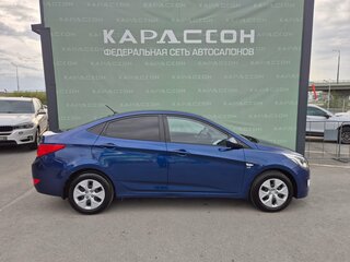 2014 Hyundai Solaris I Рестайлинг, синий, 830000 рублей, вид 4