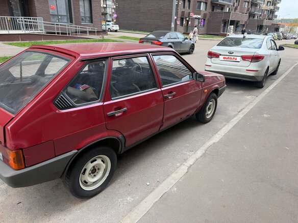 1990 Lada (ВАЗ) 2109, красный, 85000 рублей - вид 2