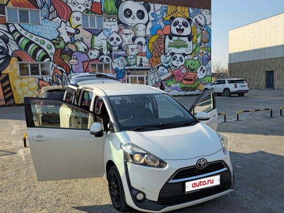 2016 Toyota Sienta II, белый, 1050000 рублей - вид 3