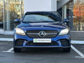 2018 Mercedes-Benz C-Класс 200 IV (W205) Рестайлинг, синий, 2950000 рублей, вид 2