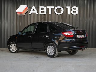 2014 Lada (ВАЗ) Granta I, чёрный, 469000 рублей, вид 4