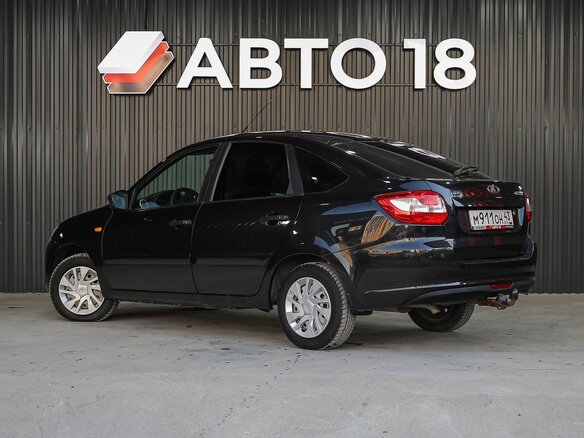 2014 Lada (ВАЗ) Granta I, чёрный, 469000 рублей - вид 3