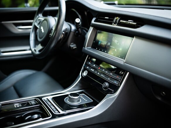 2017 Jaguar XF II, синий, 3500000 рублей - вид 19