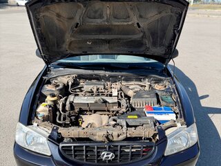 2008 Hyundai Accent ТагАЗ II, чёрный, 360000 рублей, вид 2