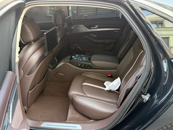 2014 Audi A8 Long III (D4) Рестайлинг, чёрный - вид 10