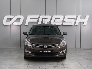 2015 Hyundai Solaris I Рестайлинг, коричневый, 994000 рублей, вид 3
