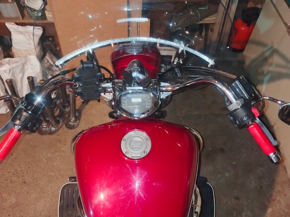 2009 Yamaha XVS1300, красный, 630000 рублей - вид 7
