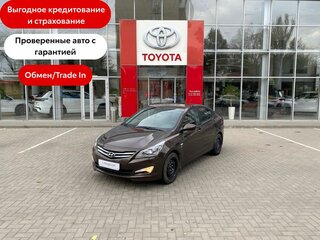 2016 Hyundai Solaris I Рестайлинг, коричневый, 1300000 рублей, вид 1