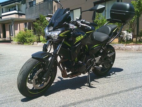 2021 Kawasaki Z 650, чёрный, 757000 рублей, вид 5