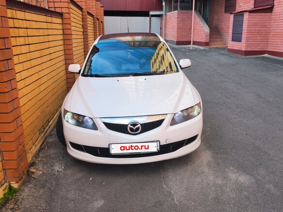 2007 Mazda 6 I (GG) Рестайлинг, белый - вид 1