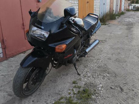 1994 Kawasaki ZZR 400, чёрный, 215000 рублей, вид 2