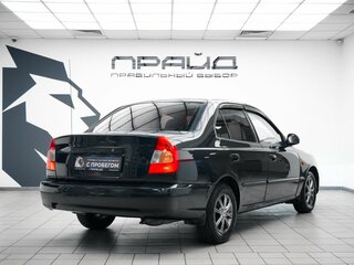 2006 Hyundai Accent ТагАЗ II, чёрный, 529000 рублей, вид 3