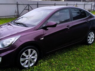 2012 Hyundai Solaris I, фиолетовый, 850000 рублей, вид 1