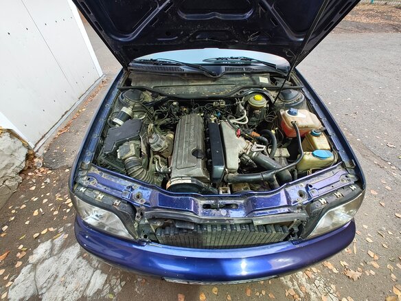 1992 Audi 100 S4 IV (C4), синий, 420000 рублей - вид 5