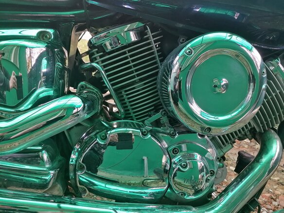 2008 Yamaha XVS1100, синий, 565000 рублей - вид 15