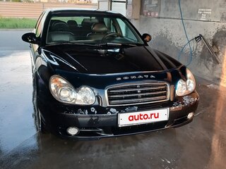 2007 Hyundai Sonata ТагАЗ IV (EF) Рестайлинг, чёрный, 460000 рублей, вид 3