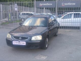 2006 Hyundai Accent ТагАЗ II, чёрный, 250000 рублей, вид 3